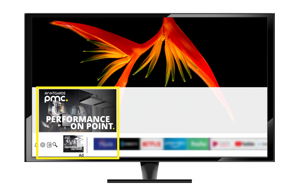 Ein Advanced TV Beispiel für statische Display Bannerwerbung
