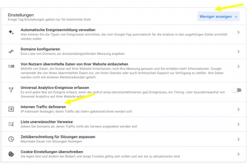 GA4 Backend - Internen Traffic definieren