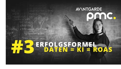 AVANTGARDE PMC mit Schaubild für Googles Zukunftsformel, die dabei hilft, sich im härteren Wettbewerb abzugrenzen